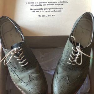 J. Shoes olive green Men’s Oxfords size 10.5